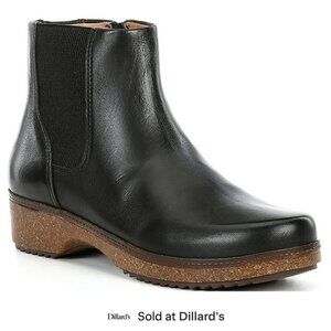 Brioso Harvey Leather Clog Cheslea Boots, Size 9.5 - Black